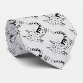 猫パターンタイ ネクタイ (ロール)