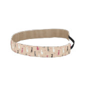 猫パターンピンク アスレチックヘッドバンド (右)