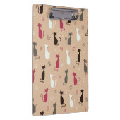 猫パターンピンク クリップボード (右)