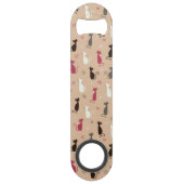 猫パターンピンク スピード栓抜き (裏面)