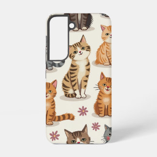 猫パターン銀河系ケース SAMSUNG GALAXY S22ケース