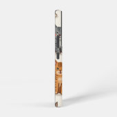 猫パターン銀河系ケース SAMSUNG GALAXYケース (右側面)