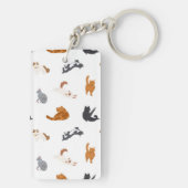 猫パターン キーホルダー (裏面)