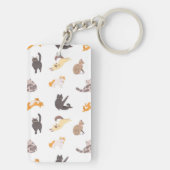 猫パターン キーホルダー (裏面)