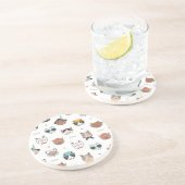 猫パターン コースター (側面)