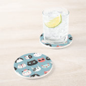 猫パターン コースター (側面)