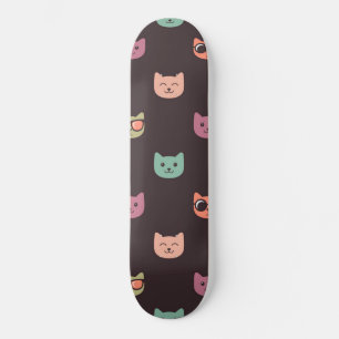 猫パターン スケートボード