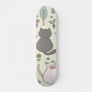 猫パターン スケートボード