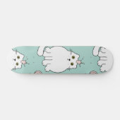 猫パターン スケートボード (横)