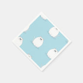 猫パターン スタンダードカクテルナプキン (角)