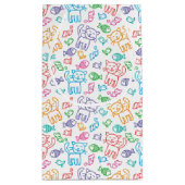 猫パターン スモールペーパーバッグ (裏面)