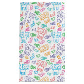 猫パターン スモールペーパーバッグ (正面)