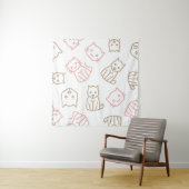 猫パターン タペストリー (インサイチュ(横))