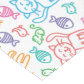 猫パターン テーブルクロス (アングル)