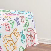 猫パターン テーブルクロス (インサイチュ)