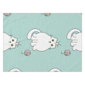 猫パターン テーブルクロス (正面(横))