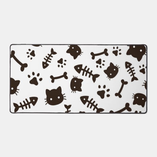 猫パターン デスクマット (正面)