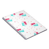 猫パターン ノートブック (右側)