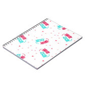 猫パターン ノートブック (左側)