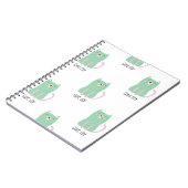 猫パターン ノートブック (左側)