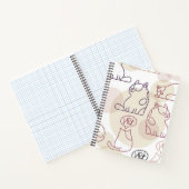 猫パターン ノートブック (内部)