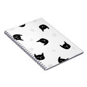 猫パターン ノートブック (右側)