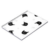 猫パターン ノートブック (左側)