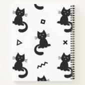 猫パターン ノートブック (裏面)