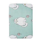 猫パターン バスマット (正面縦)