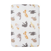 猫パターン バスマット (正面縦)