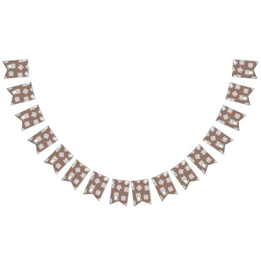 猫パターン バンティングフラッグ (全)