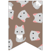 猫パターン バンティングフラッグ (第1の旗)