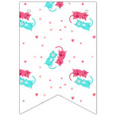 猫パターン バンティングフラッグ (第2の旗)