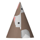 猫パターン パーティーハット (裏面)