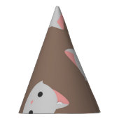 猫パターン パーティーハット (右)