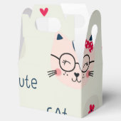 猫パターン フェイバーボックス (オープン)