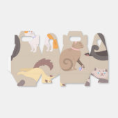 猫パターン フェイバーボックス (折り畳みなし)