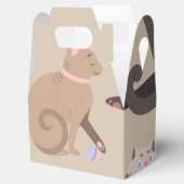 猫パターン フェイバーボックス (オープン)