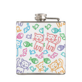 猫パターン フラスク (裏面)