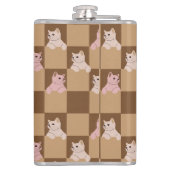 猫パターン フラスク (裏面)