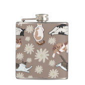 猫パターン フラスク (正面)