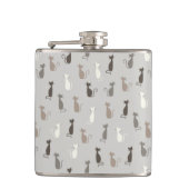 猫パターン フラスク (正面)