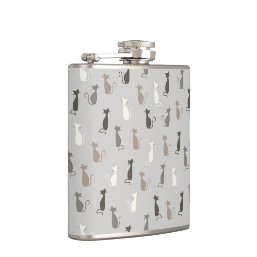 猫パターン フラスク (右)