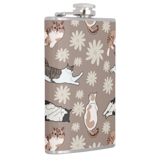 猫パターン フラスク (右)