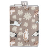 猫パターン フラスク (正面)