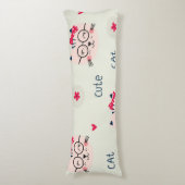 猫パターン ボディピロー (正面縦)