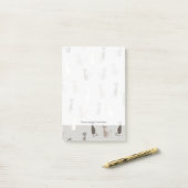 猫パターン ポストイット (デスク上)