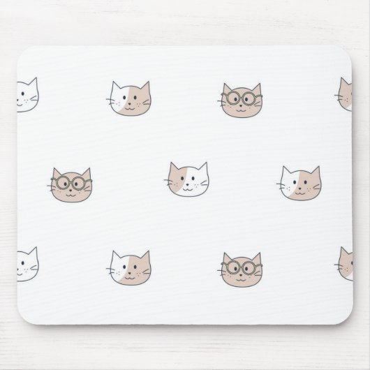 猫パターン マウスパッド (正面)