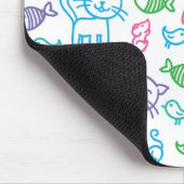 猫パターン マウスパッド (コーナー)