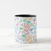 猫パターン マグカップ (中央)